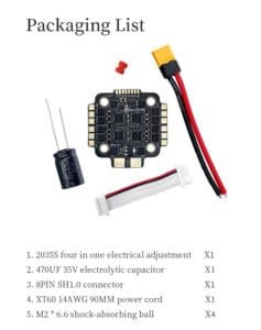 D-RC 2035S 35A 4in1 ESC M2*20*20 mm