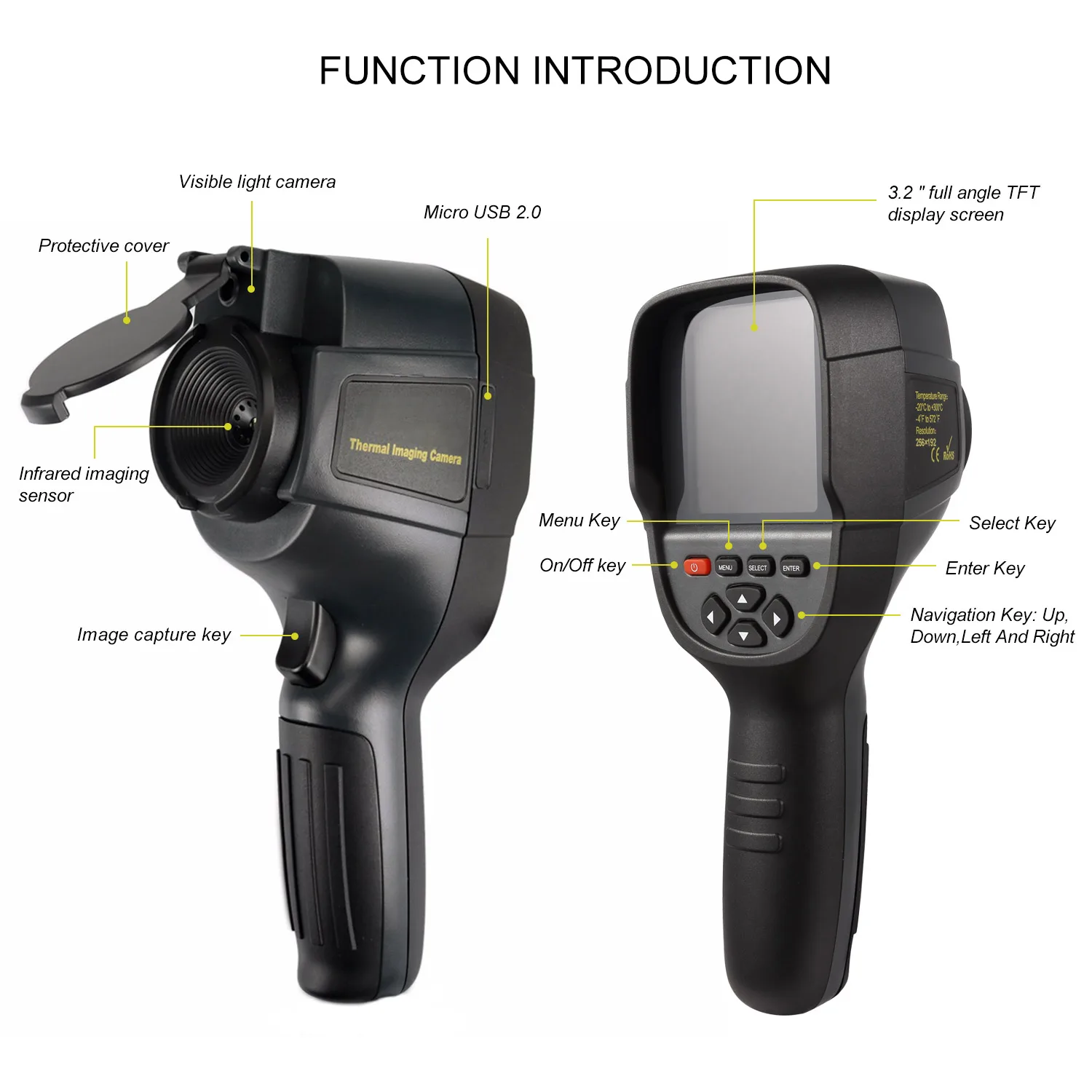 D-18+ Handheld Thermal Imager - fpvauto.com D-18+ Handheld Thermal Imager