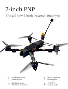 7-inch PNP traversal machine, wide X arm design Device Specifications