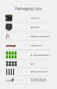 D-F460 V3 Stacd F405 V3 3060AM32 60A 4in1ESC 30x30mm 3-6S for FPV Freestyle Drone - fpvauto.com - fpvauto.com D-F460 V3 Stacd F405 V3 3060AM32 60A 4in1ESC 30x30mm 3-6S for FPV Freestyle Drone