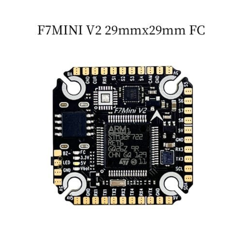 D-RC F722MINI V2 Flight Controller MPU6500/MPU6000 OSD Barometer 16M BlackBox for Racing Drone