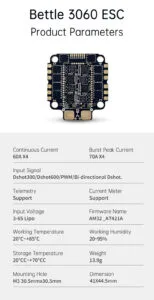 D-F460 V4 Stacd F405 V3 3060AM32 60A 4in1ESC 30x30mm 3-6S for FPV Freestyle Drone - fpvauto.com - fpvauto.com D-F460 V4 Stacd F405 V3 3060AM32 60A 4in1ESC 30x30mm 3-6S for FPV Freestyle Drone