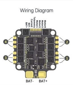 D-F460 V4 Stacd F405 V3 3060AM32 60A 4in1ESC 30x30mm 3-6S for FPV Freestyle Drone