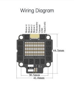 D-F760 Stack F722 V2 FC AM32 60A ESC 30X30mm for Racing Drone