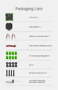 D-F760 Stack F722 V2 FC AM32 60A ESC 30X30mm for Racing Drone - fpvauto.com - fpvauto.com D-F760 Stack F722 V2 FC AM32 60A ESC 30X30mm for Racing Drone