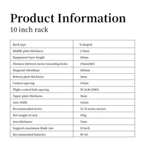 D-RACK-10 10-inch Drone Rack - fpvauto.com - fpvauto.com D-RACK-10 10-inch Drone Rack