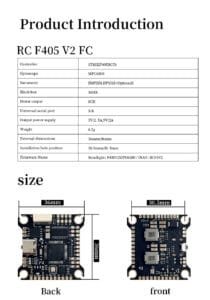 D-F405 V2 Flight Controller OSD Baro BalckBox for Racing Drone