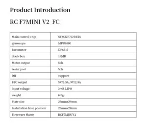 D-F722MINI V2 Flight Controller MPU6500/MPU6000 OSD Barometer 16M BlackBox for Racing Drone - fpvauto.com - fpvauto.com D-F722MINI V2 Flight Controller MPU6500/MPU6000 OSD Barometer 16M BlackBox for Racing Drone