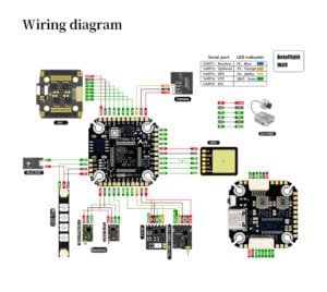 D-RC F722MINI V2 Flight Controller MPU6500/MPU6000 OSD Barometer 16M BlackBox for Racing Drone