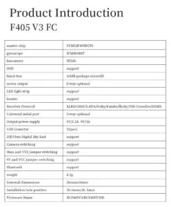 D-F450SV3Stacd F405 V3 ICM42688 FC BLS 50A 4 in 1ESC 30x30mm 3-6S for FPV Freestyle Drone